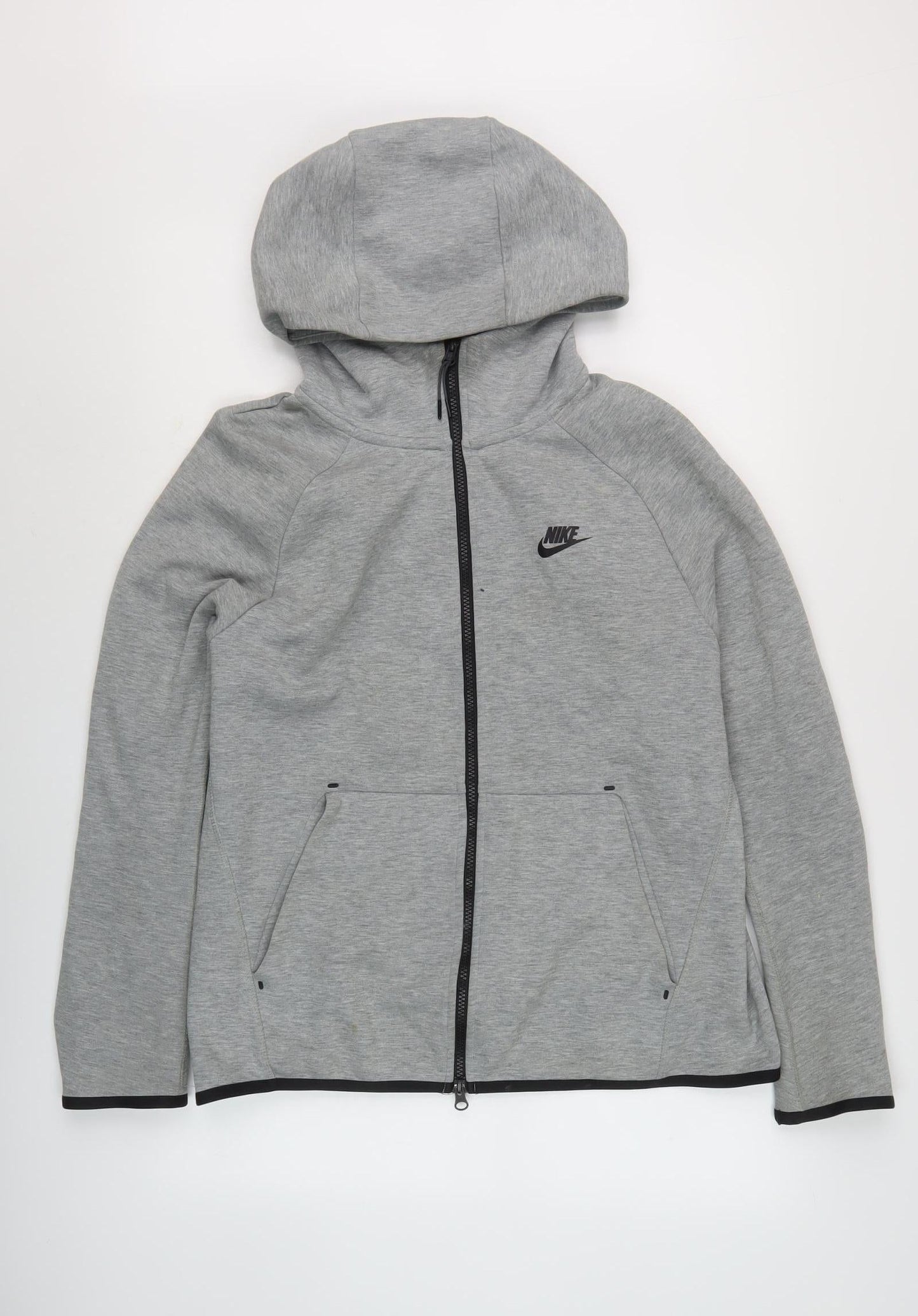 Nike Men's Grey Full Zip Hoodie Size M