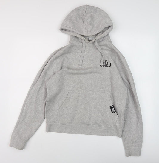 ATU Men's Grey Fleece Pullover Hoodie S