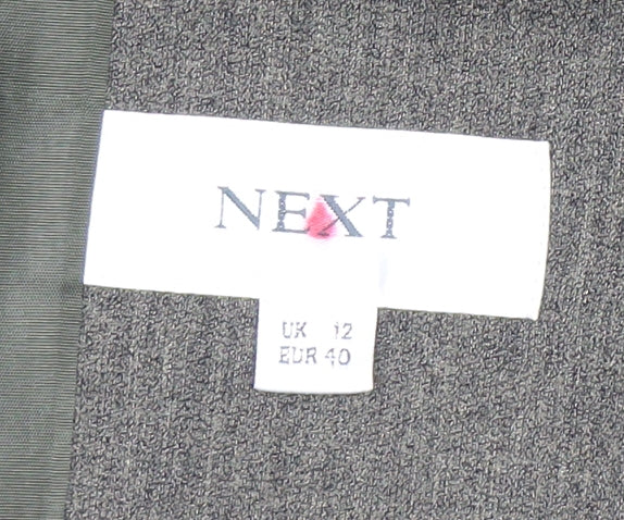 Next Women's Grey Overcoat, Size 12 - Elegant Business Attire
