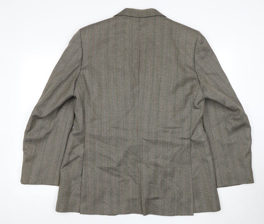 Dunn & Co Men's Brown Wool Blazer Size 44