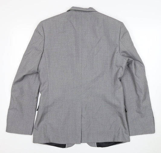 Red Herring Men's Grey Regular Fit Blazer, Size 40R, Elegant Style