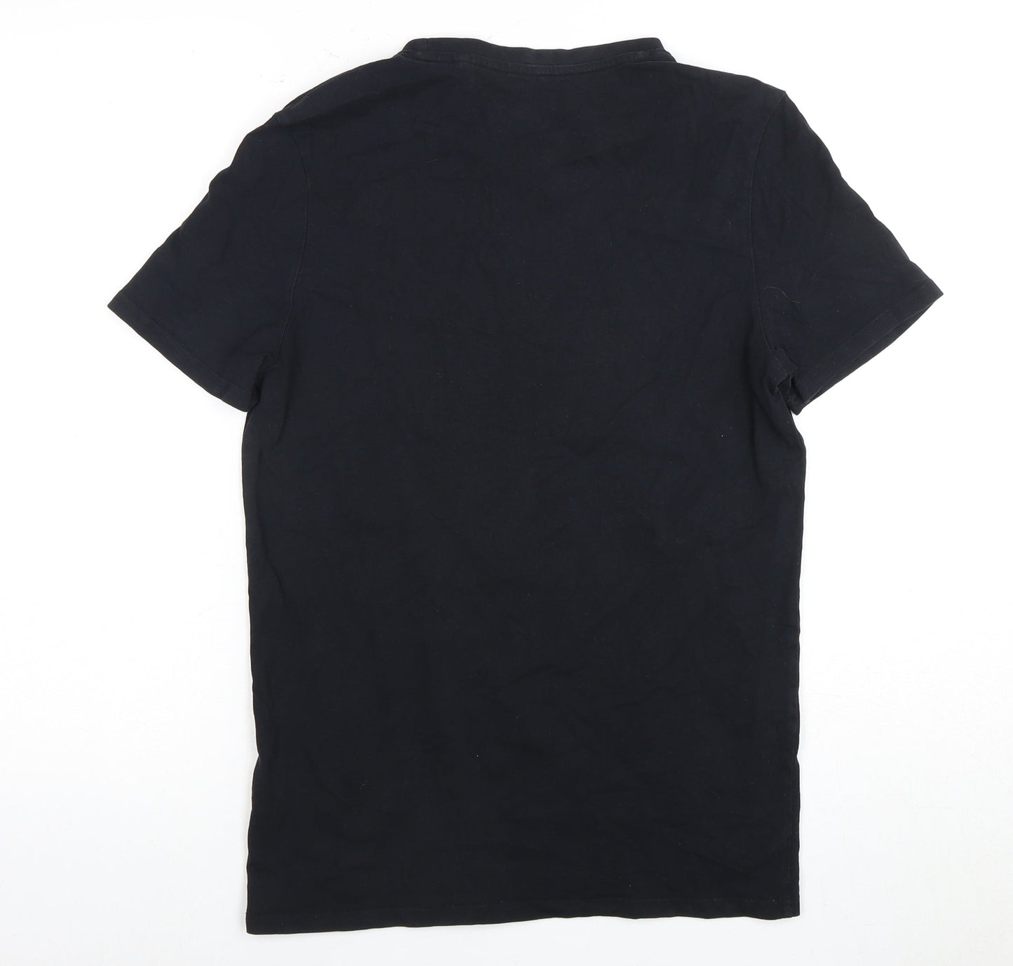 Guess Men's Black Slim Fit Logo Tee S