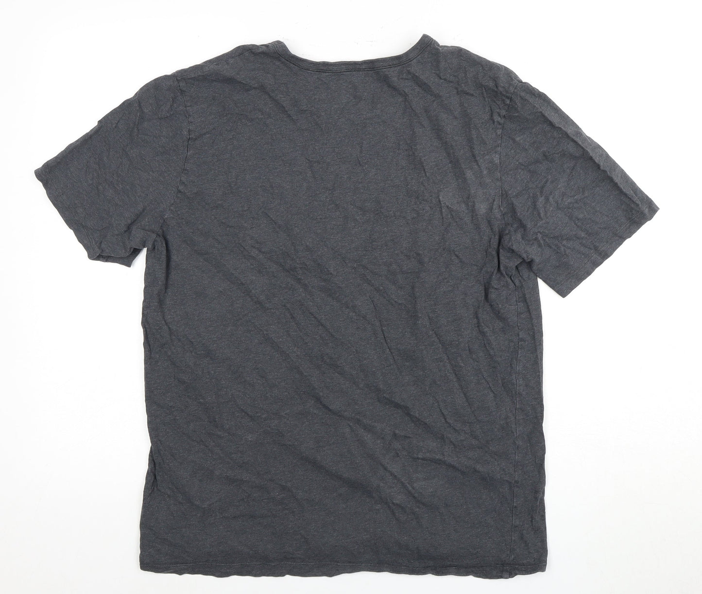 BOSS Men's Grey Cotton T-Shirt XL Crew Short Sleeve