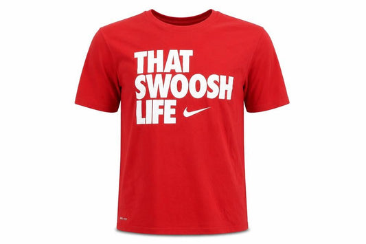 Mens UK Size L Nike Red  Polyester T-Shirt