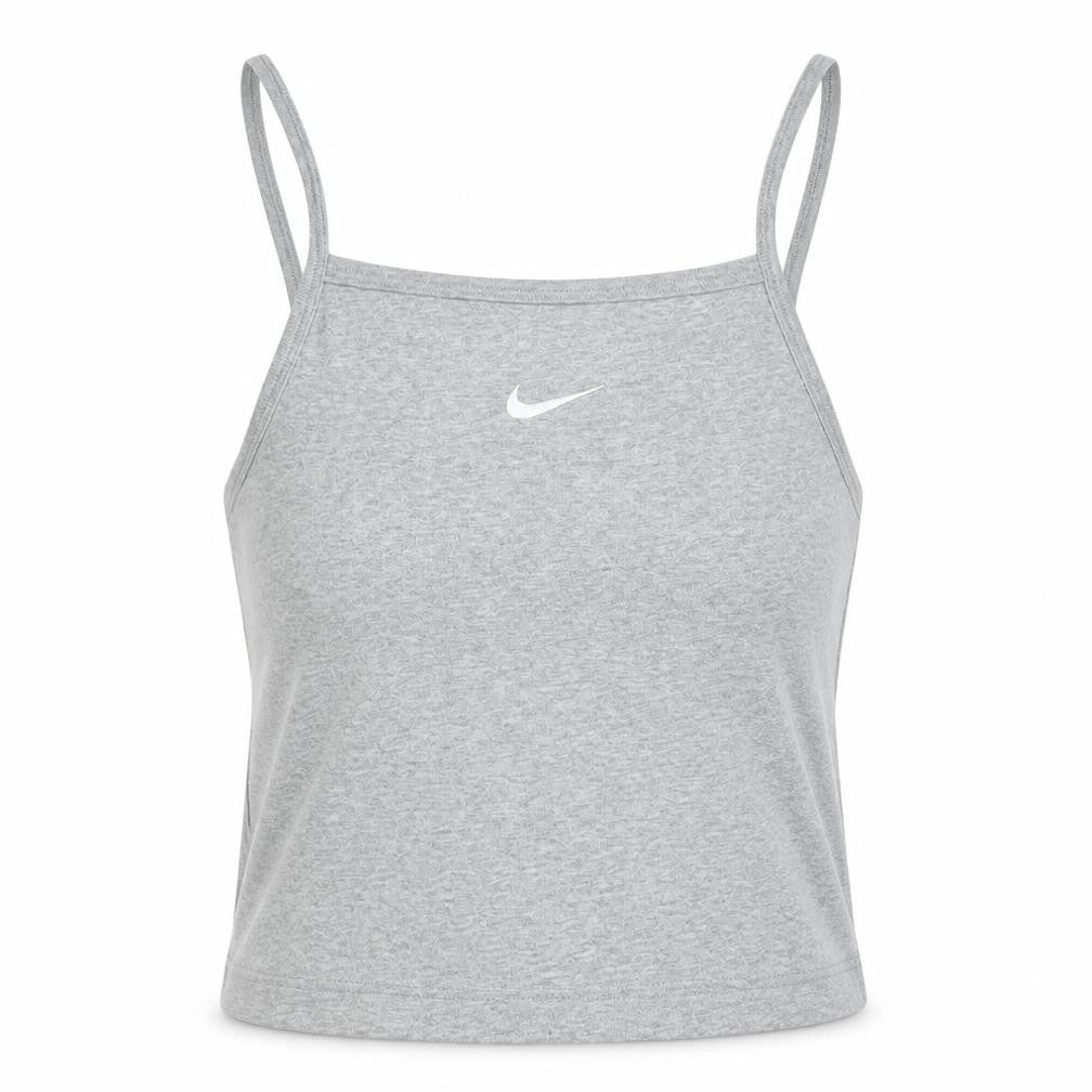 Womens UK Size XS Nike Grey Cotton Blend Tank