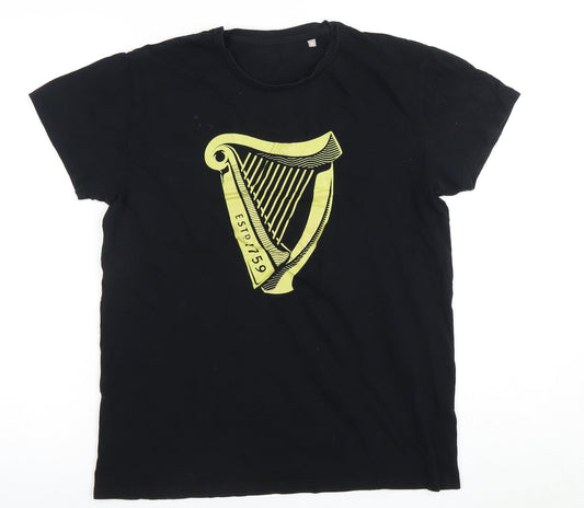 Guinness Men's Black M Medium Logo Graphic T-Shirt
