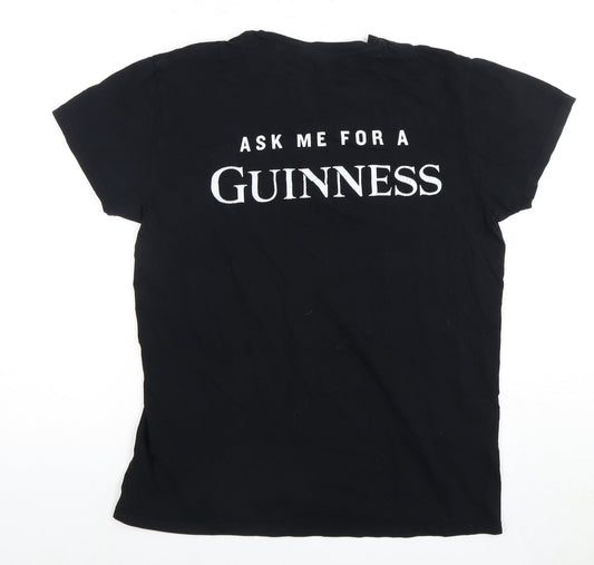 Guinness Men's Black M Medium Logo Graphic T-Shirt
