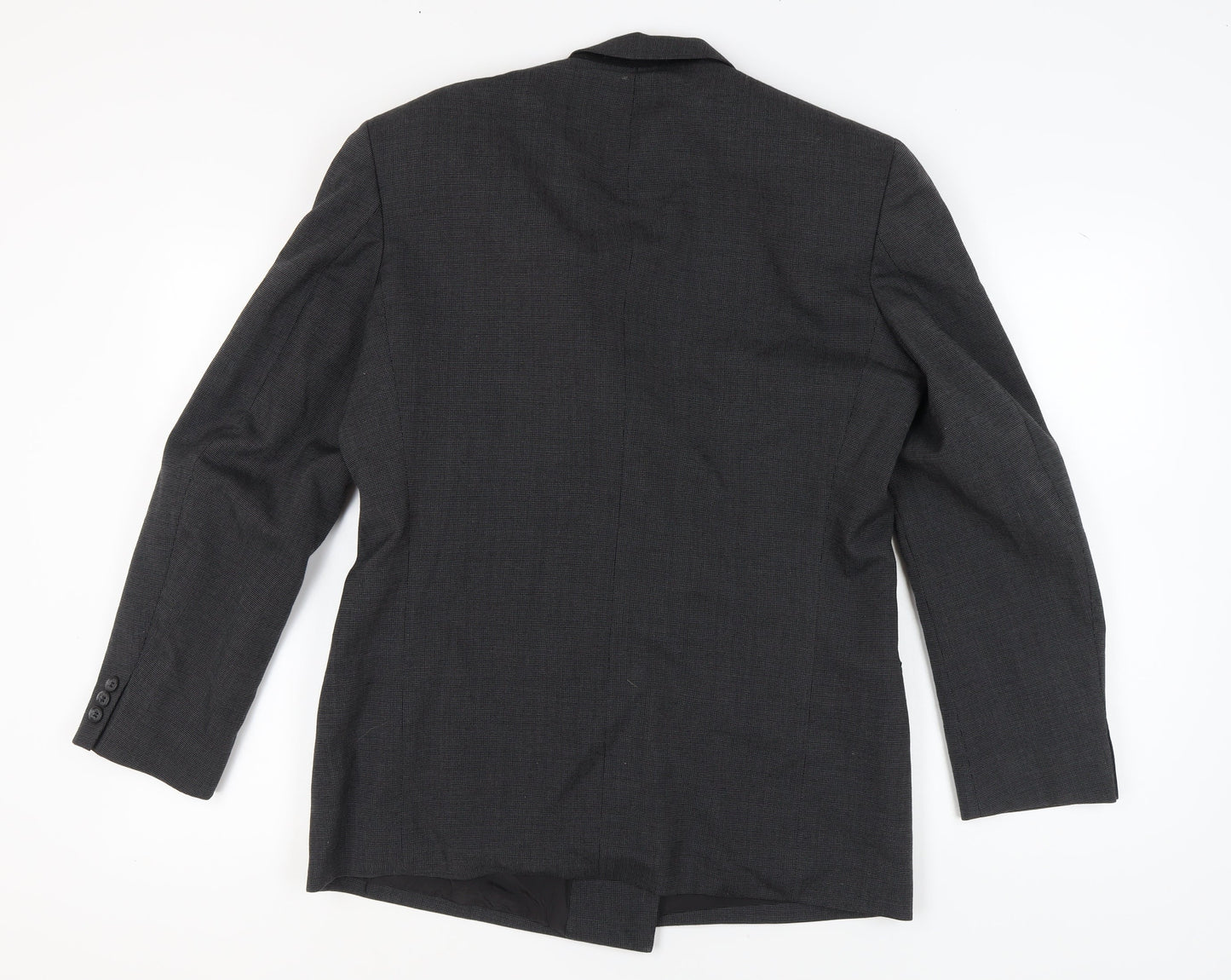 St Michael Men's Grey Double-Breasted Blazer 40R