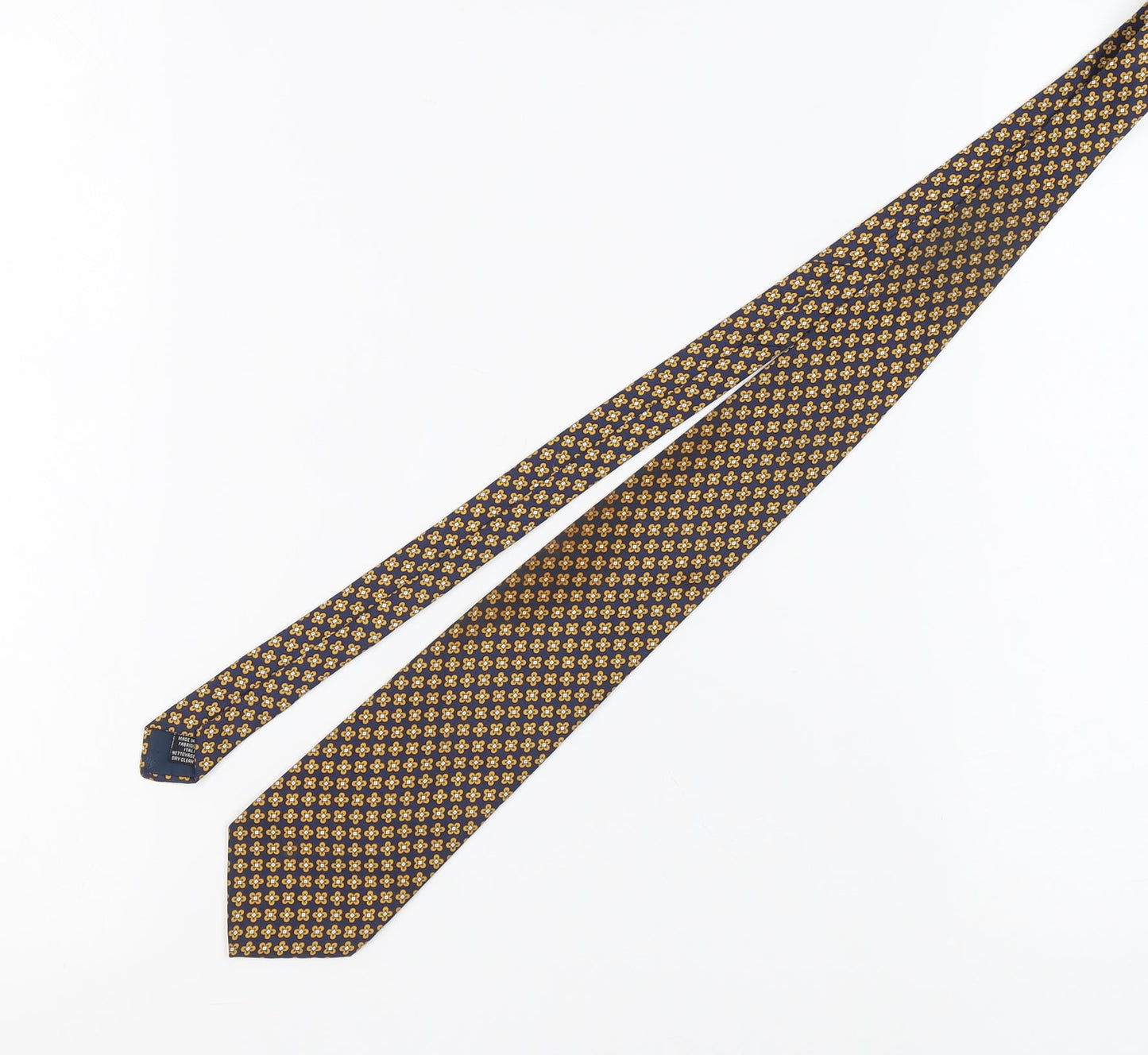Beaufort Men's Blue Floral Silk Tie