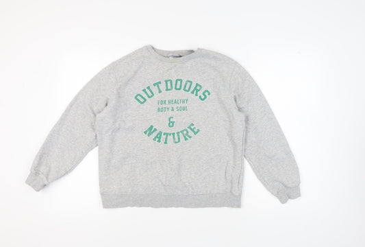 Marks and Spencer Women's Grey Graphic Print Sweatshirt