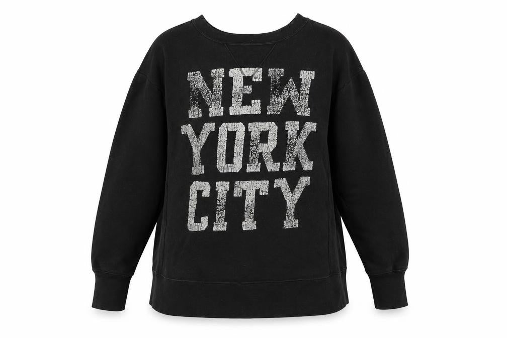 Womens UK M Regular Denim & Supply Ralph Lauren Black Pullover Sweatshirt