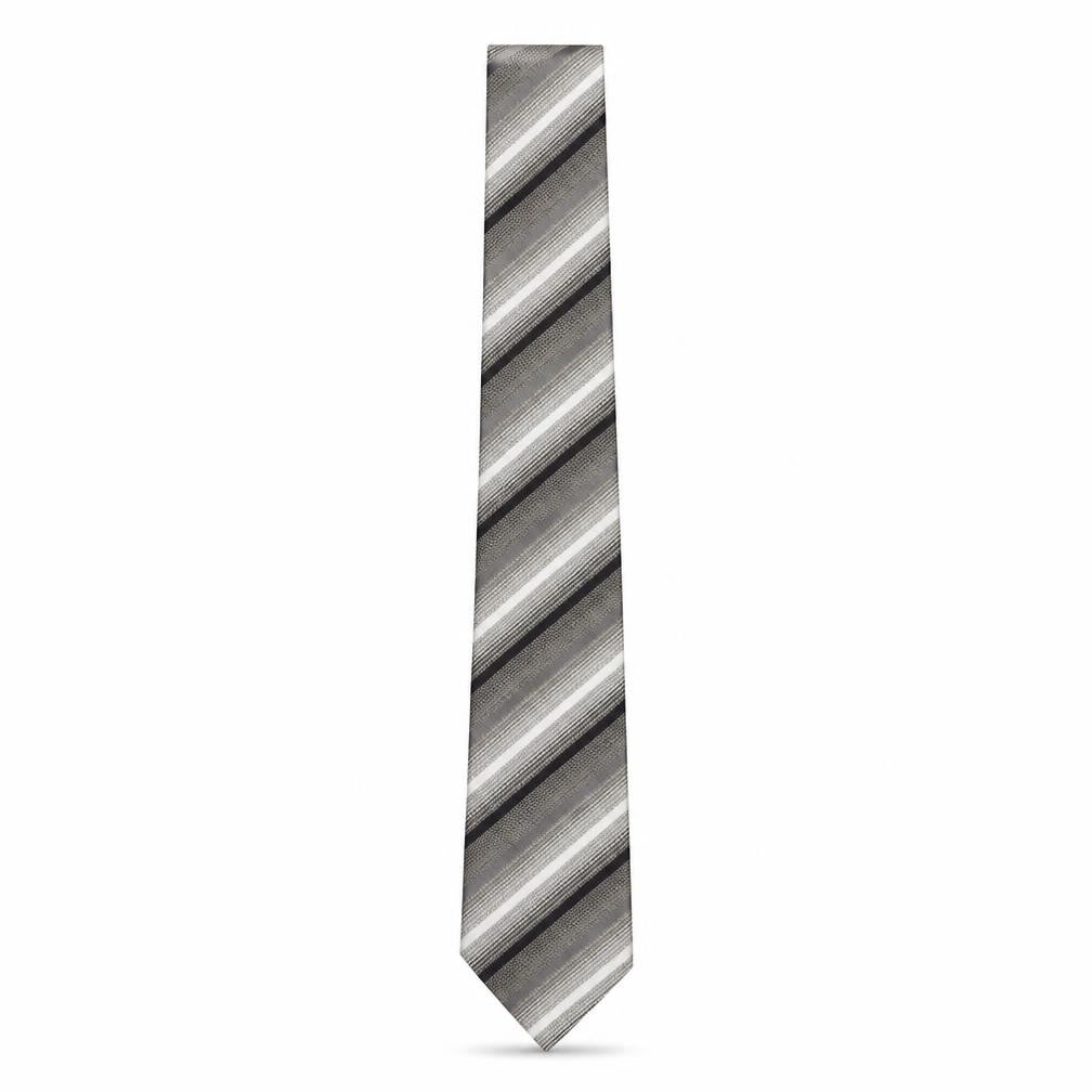 Marks and Spencer Grey Striped Silk Men's Tie