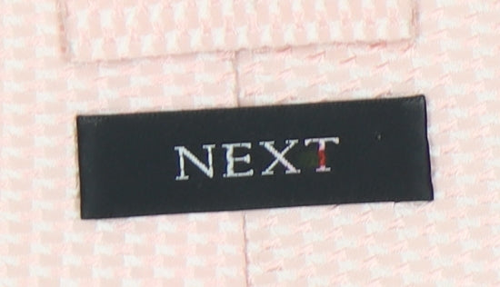 Next Pink Silk Slim Tie for Men