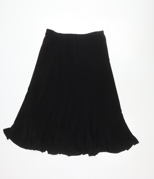 Saloos Women's Black Skirt, Size M, Polyester Blend