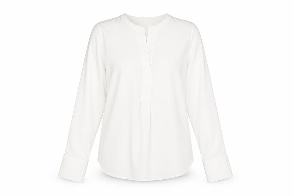 Marks and Spencer Ivory Blouse, Size 10, Women's Long Sleeve
