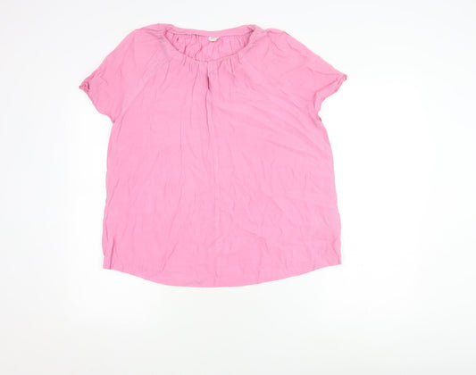 Gap Women's Pink Short Sleeve Top M