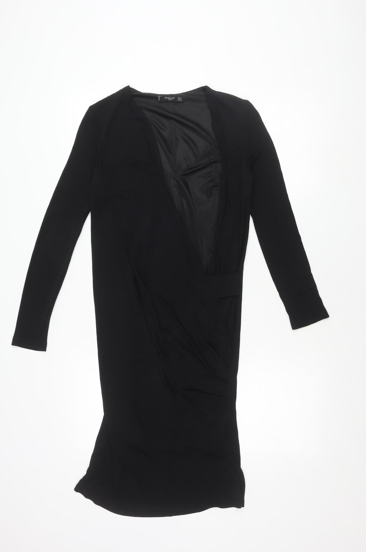 Mango Women's Black Long Sleeve Dress XS