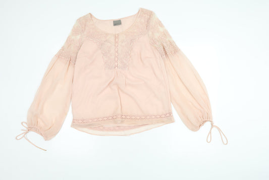 Vero Moda Women's Pink Blouse, M, Long Sleeve