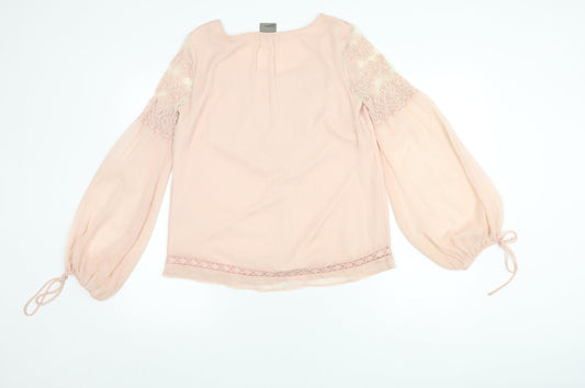 Vero Moda Women's Pink Blouse, M, Long Sleeve