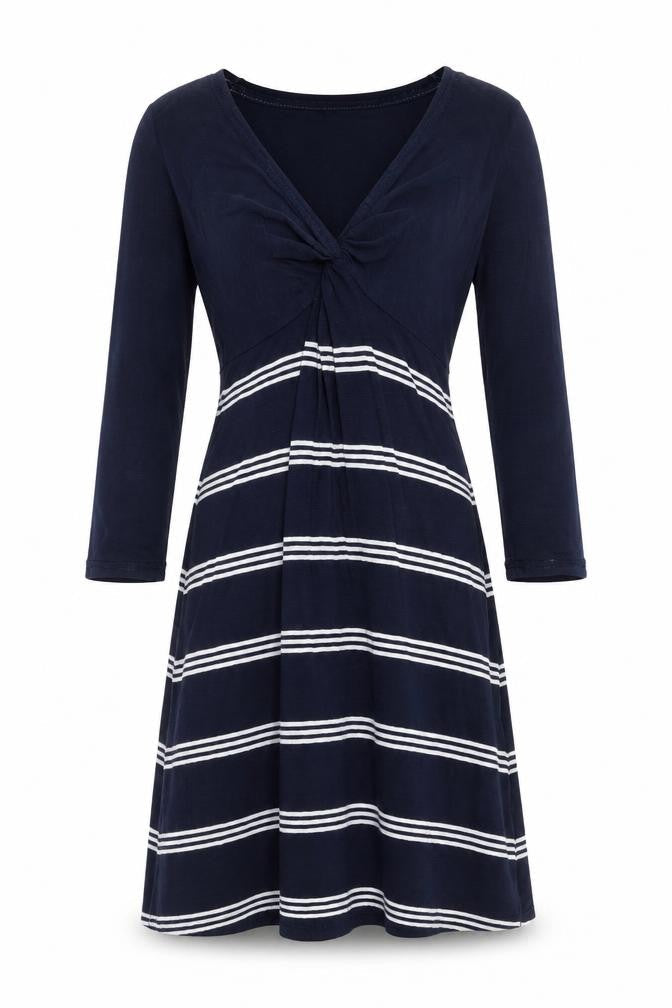 FatFace Women's Blue Striped Dress Size 10
