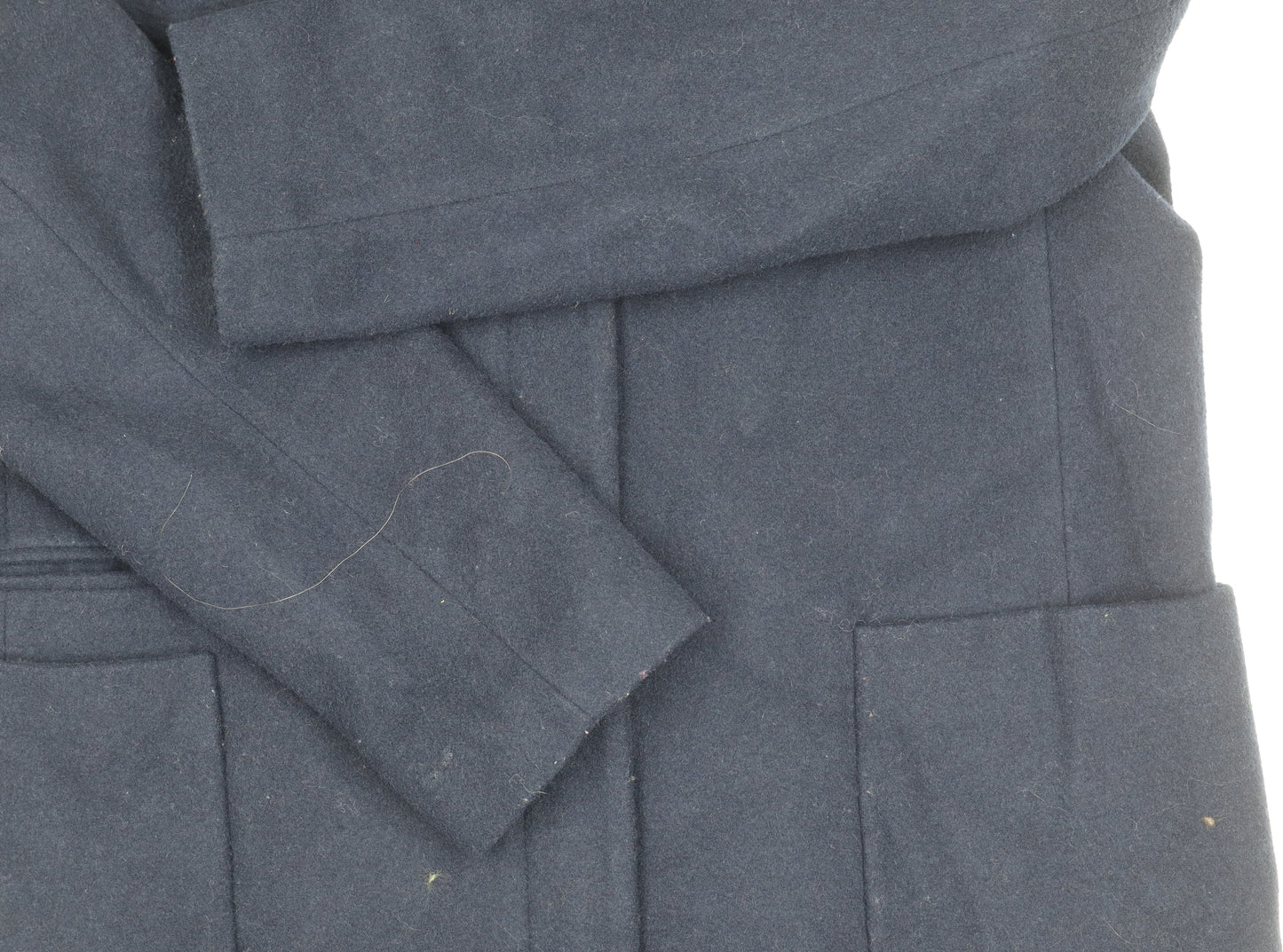 Jaeger Women's Blue Coat UK 14 Wool Blend