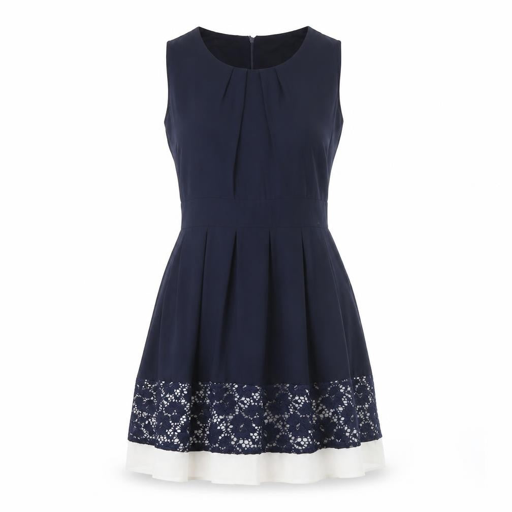 Quiz Women's Blue A-Line Sleeveless Dress Size 10