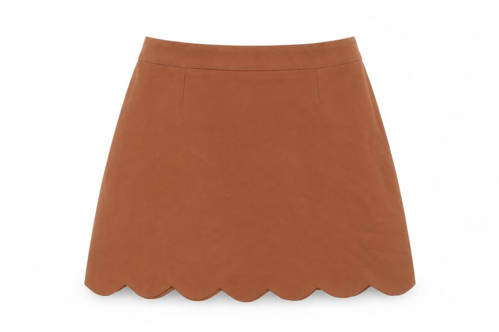 ASOS Women's Brown Mini Skirt, Size 10, Casual Chic