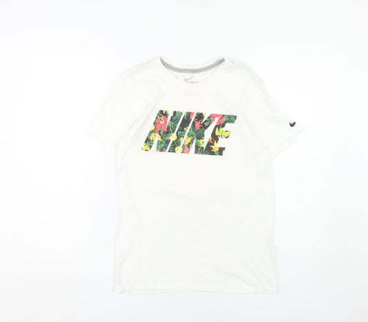 Nike Unisex White Athletic T-Shirt, Size S, Casual Sportswear