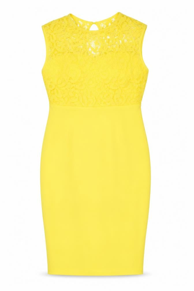 Myleene Klass Yellow Sleeveless Dress, Women, Size 12