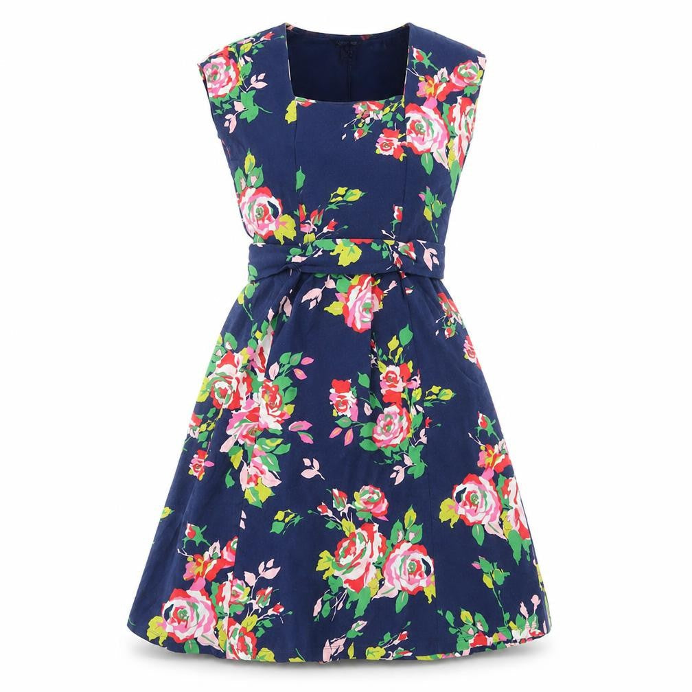 Lands' End Women's Multicoloured Floral XS Dress