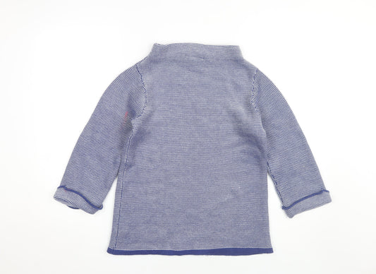 Boden Women's Blue Striped Jumper Size 8