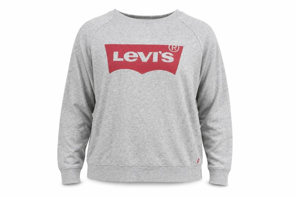 Mens UK 1X Regular Levi's Grey Pullover Sweatshirt