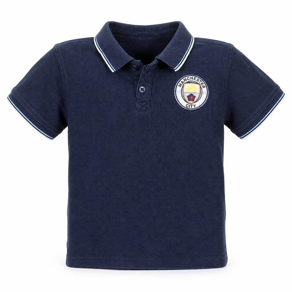 Fanatics Boys Blue Manchester City Polo Shirt 6-7 Years