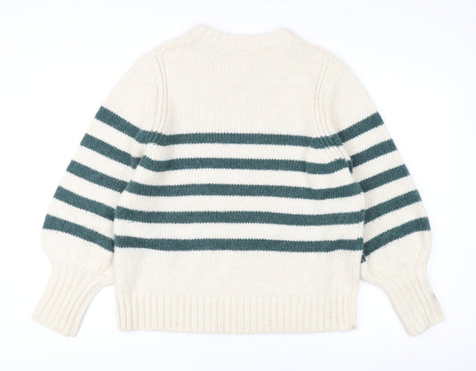 AND/OR Women's Multicoloured Striped Pullover Jumper