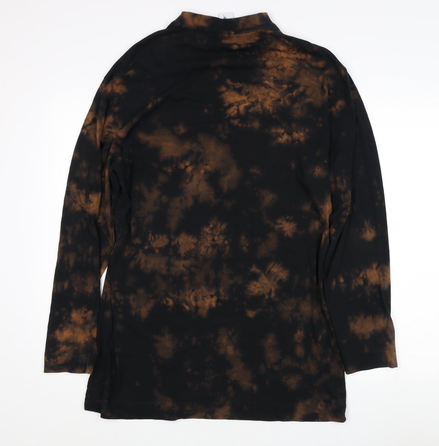 Collusion Women's Black Tie Dye T-Shirt, Size 4