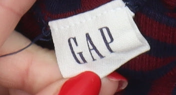 GAP Women's Blue Striped Tunic in Small Petite