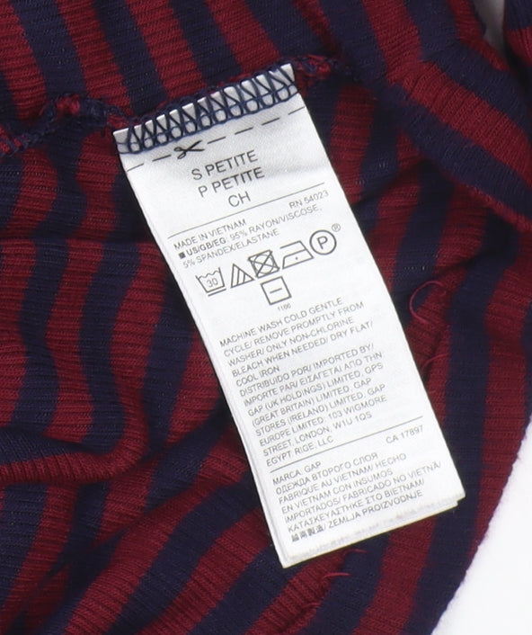 GAP Women's Blue Striped Tunic in Small Petite