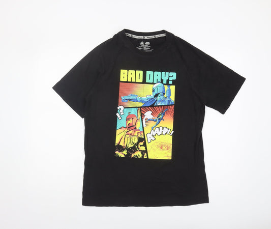Disney Men's Star Wars Comic T-Shirt XS Black