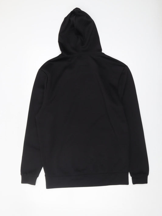 SikSilk Men's Black Pullover Hoodie XS Logo