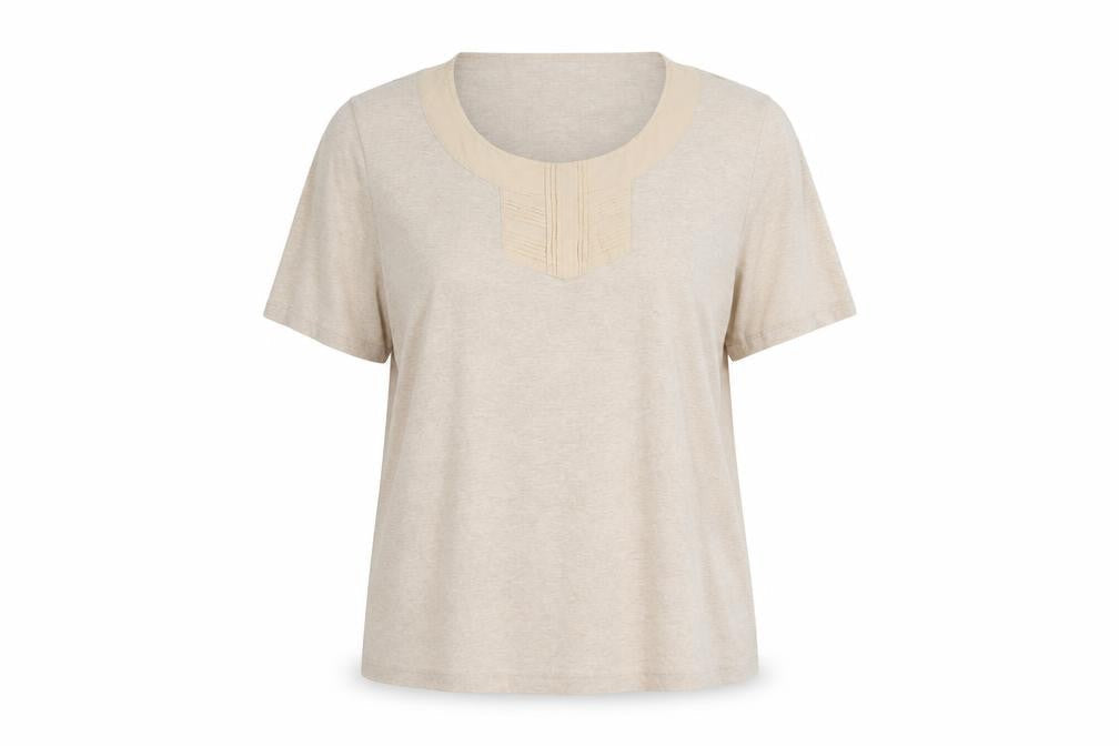 Country Casuals Women's Beige Short Sleeve T-Shirt XL