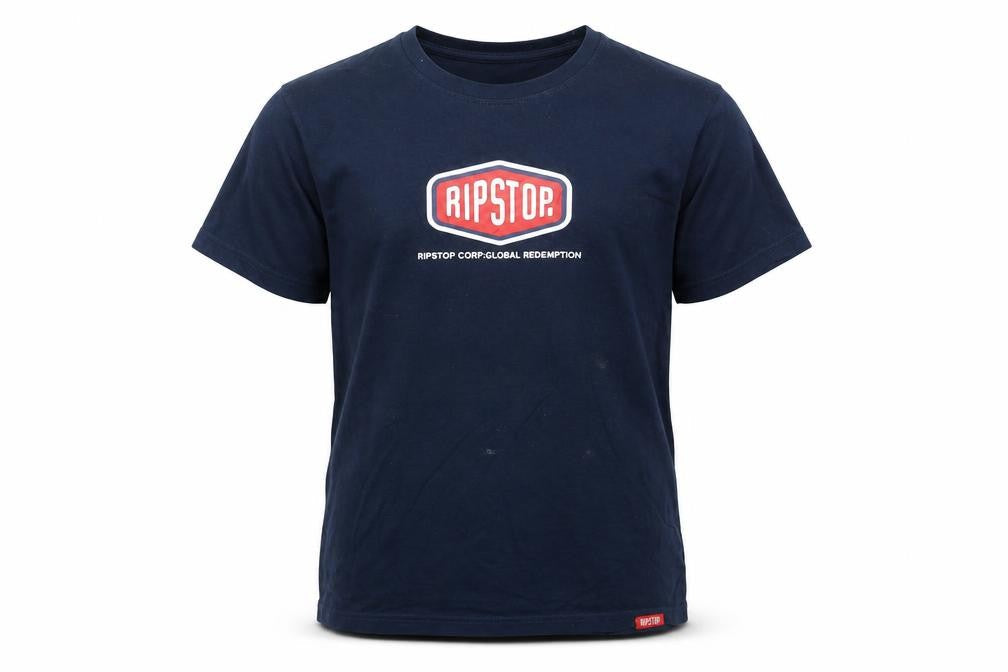 RIPSTOP Boys Blue Graphic T-Shirt 11-12 Years Regular Fit