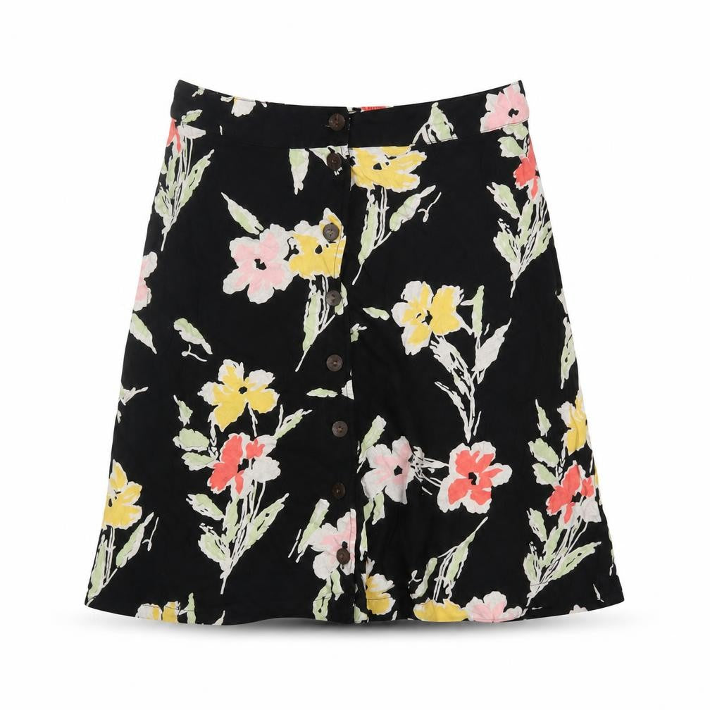 Kimchi Blue Women’s Floral Black Skirt Medium