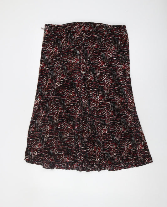 Bassini Women's Multicoloured A-Line Midi Skirt Size 18