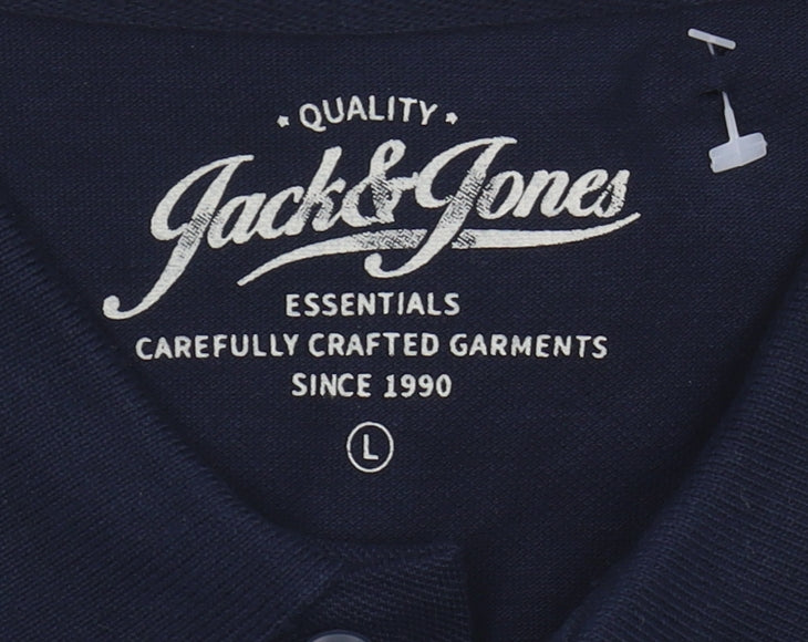 Jack & Jones Men’s Blue Polo Shirt Size L