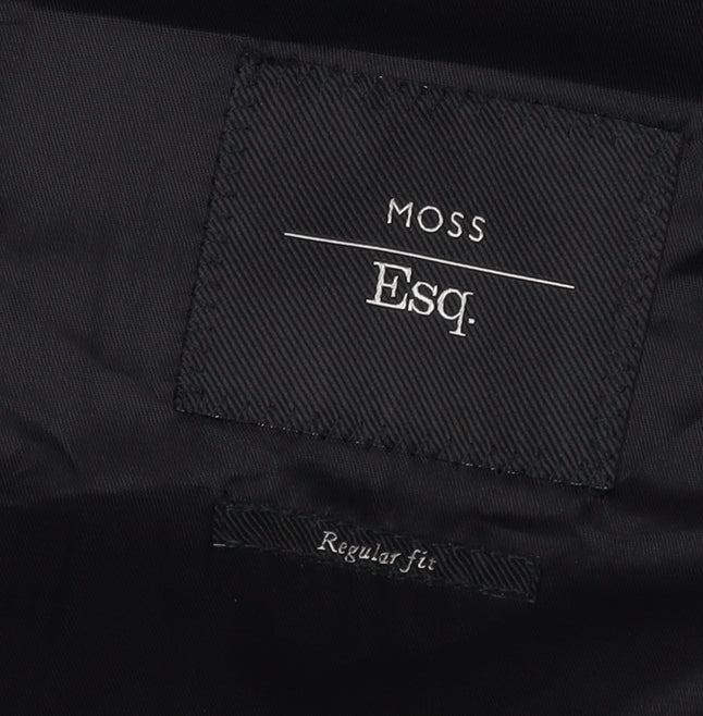 Moss Esq. Men's Black Tuxedo Blazer 40R Shawl Lapel Formal