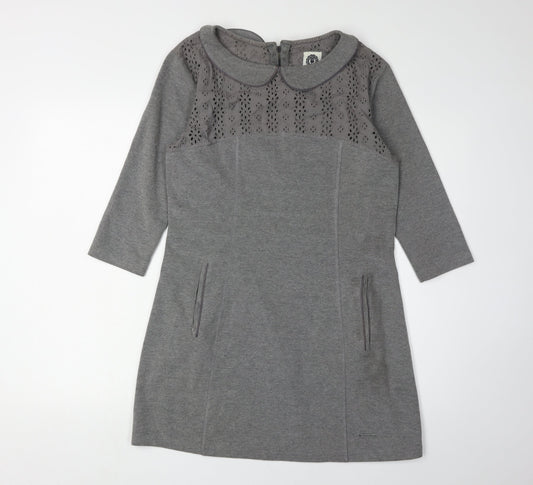 Superdry Women's Grey Medium Collared Dress