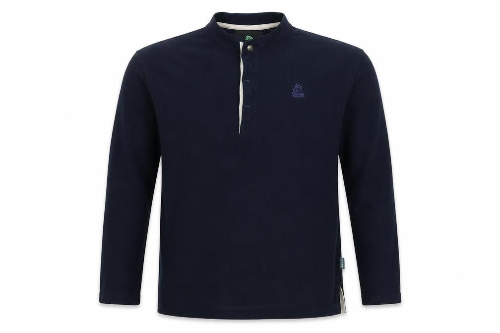 Mens UK M Regular Craghoppers Blue Henley Sweatshirt