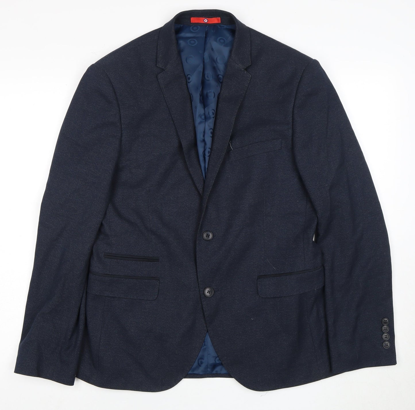 Lambretta Men's Slim Fit Blue Blazer 38 Short Jacket