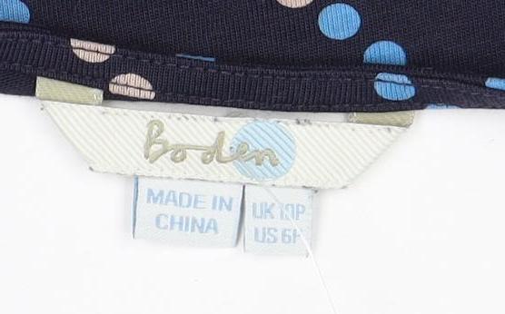 Boden Women's Blue Polka Dot Wrap Dress, Size 8