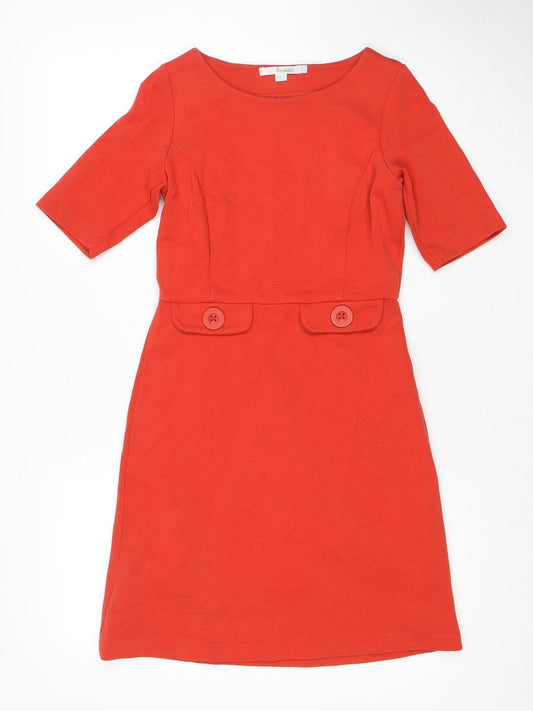 Boden Women's Red Half Sleeve Dress